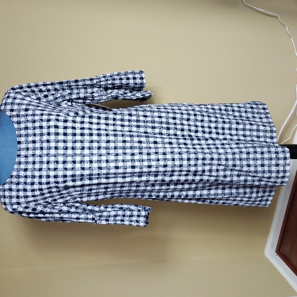 Melrose Dresses & Skirts - New Blue & White Gingham Midi Dress